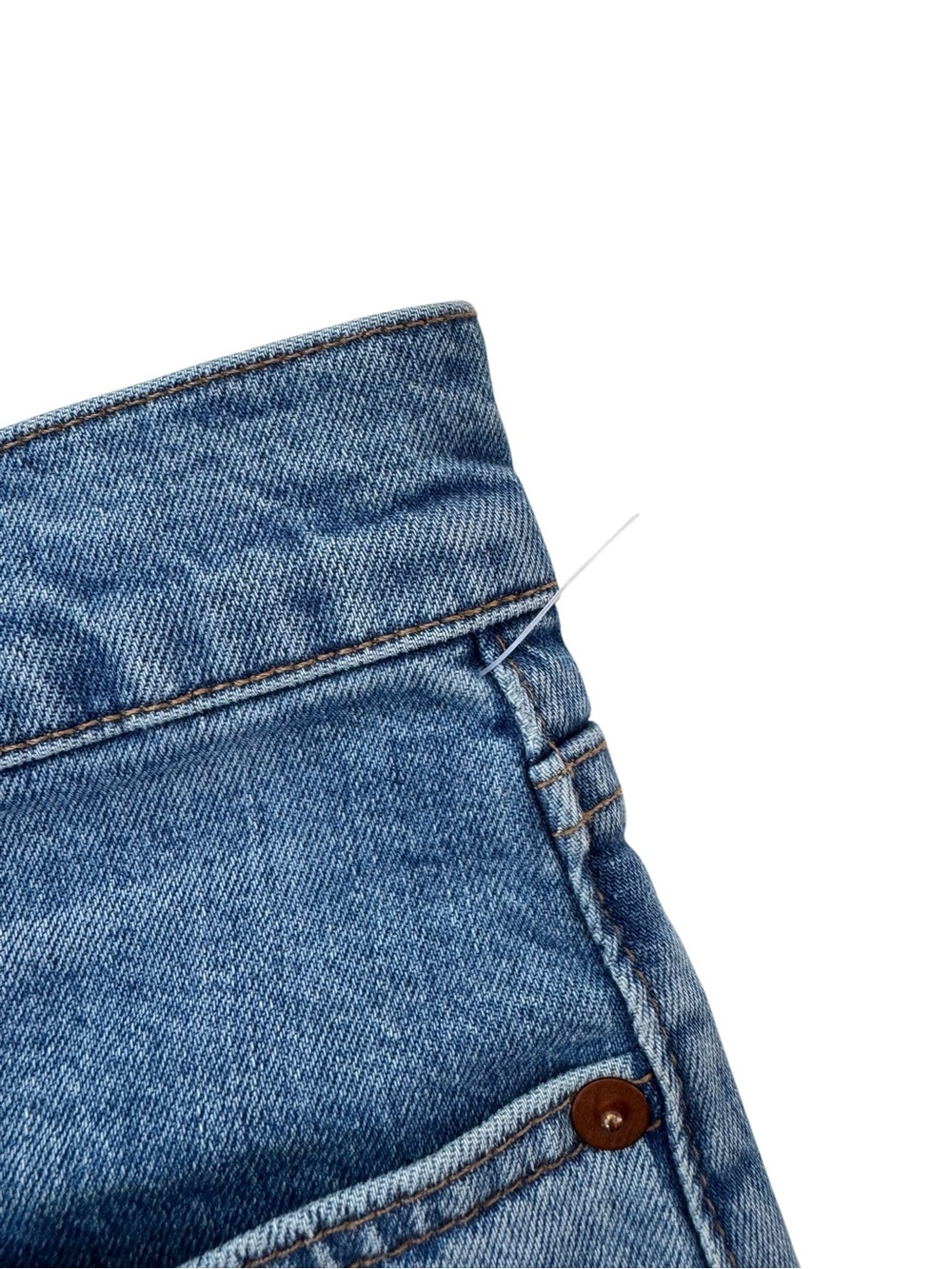 NEW MADEWELL High Rise Denim Shorts Button Front Edition Size 27 - Picture 8 of 11